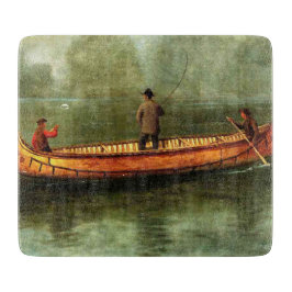 Fiske från kanot (fiskare i träbåt)