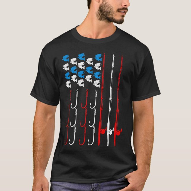 Fiske, frihet och stekt mat t shirt (Framsida)