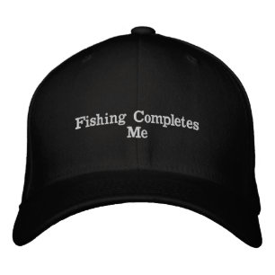 Fiske Fullbordar Mig Baseboll/Lastbilschaufförshat Broderad Keps