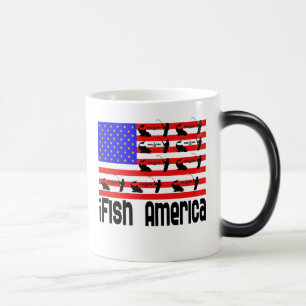 Fiske Gift i Fish America America Magisk Mugg