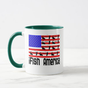 Fiske Gift i Fish America America Mugg