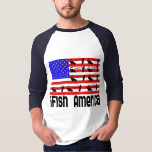 Fiske Gift i Fish America America T Shirt