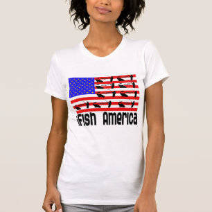 Fiske Gift i Fish America America Tee