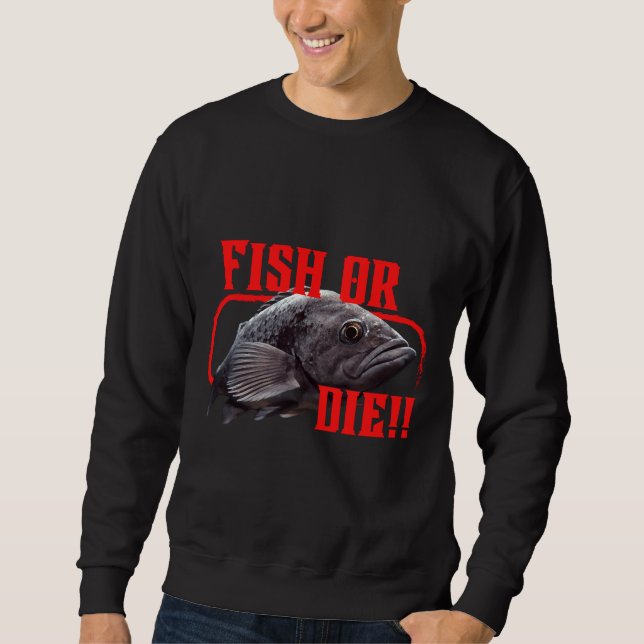 Fiske Go Die Collection Lång Ärmad Tröja (Framsida)
