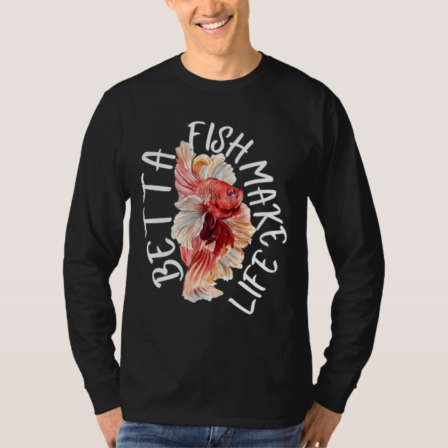 Fiske gör Life Betta 184 T Shirt (Framsida)