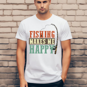 Fiske gör mig glad t shirt