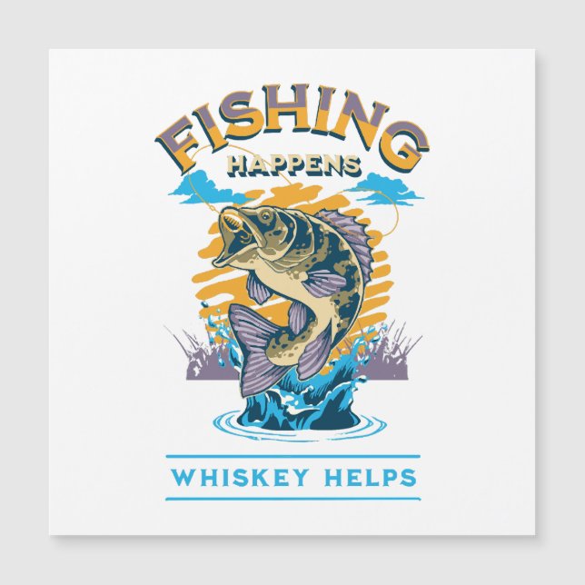 Fiske händer. Whisky hjälper! (Framsida)