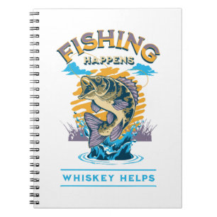 Fiske händer. Whisky hjälper! Anteckningsbok