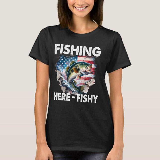 Fiske här-Fiskigt 1 T Shirt (Framsida)