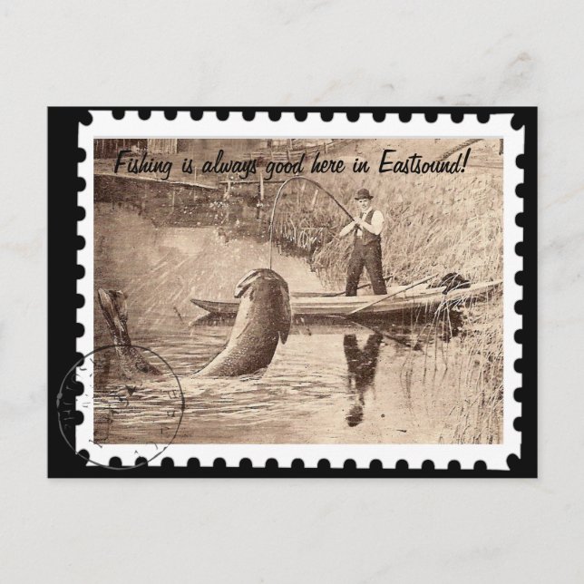 Fiske här i Östra Vykort (Framsida)