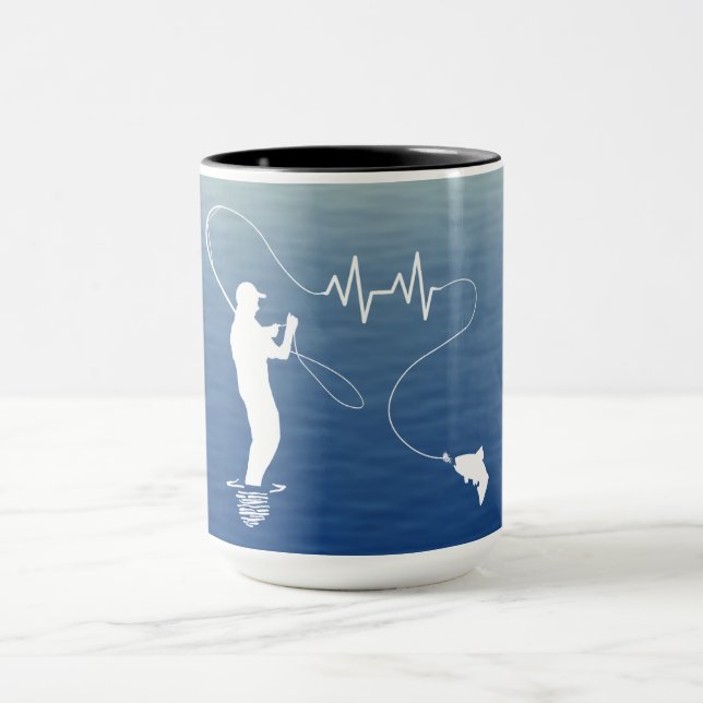 Fiske Heartbeat Flugfiske Guy Mugg (Center)