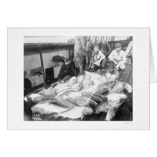 Fiske i Alaska 1922 Hälsningskort