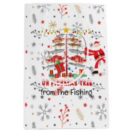 Fiske i Älskare Jul Helgdag med Jultomten