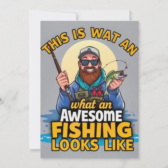 Fiske i Äventyr Inbjudningar (Framsida)