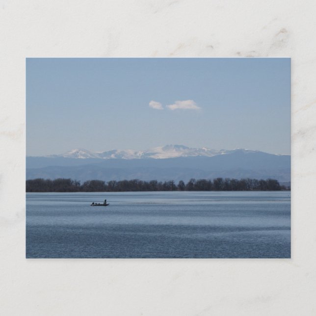 Fiske i Barr Sjö State Park Colorado Vykort (Framsida)