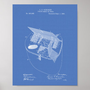 Fiske i Basket 1896 Patentritform Poster