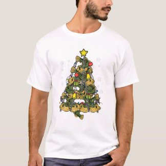 Fiske i Chrismas träd T Shirt