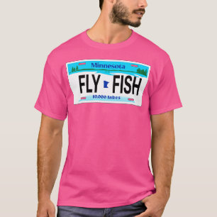 Fiske i floderna Minnesota Mn licensskylt T Shirt