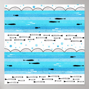 Fiske i havet poster