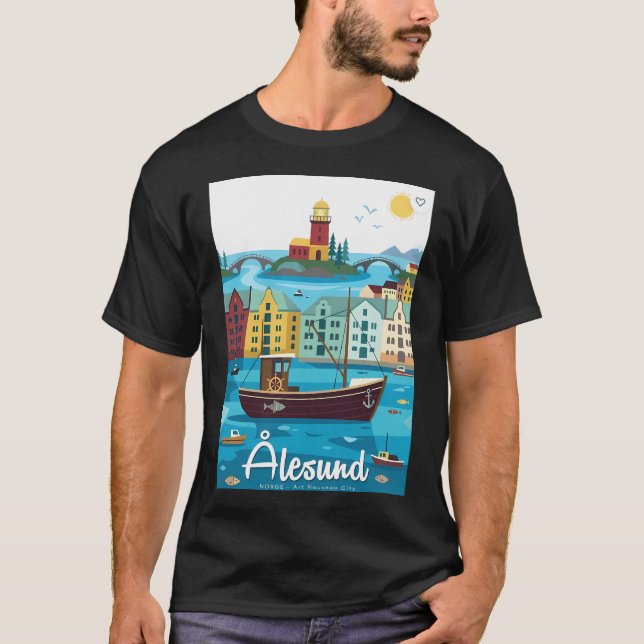 Fiske i Heaven Memorial  T Shirt (Framsida)
