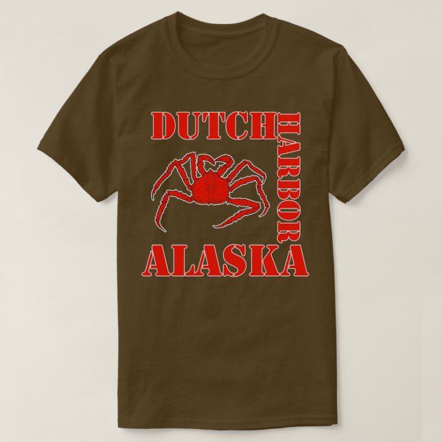 Fiske i holländska Harbour Alaska T Shirt (Design framsida)