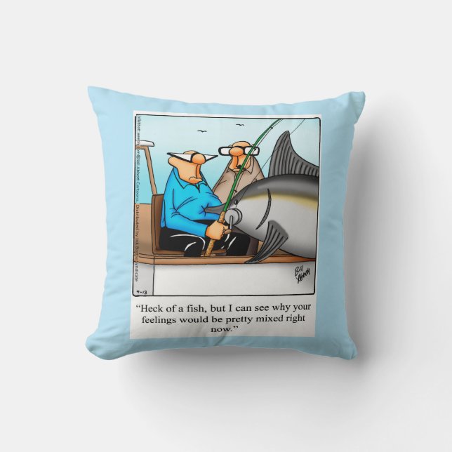 Fiske i Humor Pillow Gift Kudde (Framsida)