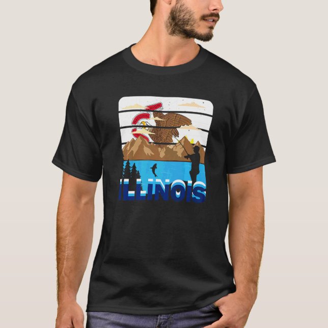 Fiske i Illinoissjöar T Shirt (Framsida)
