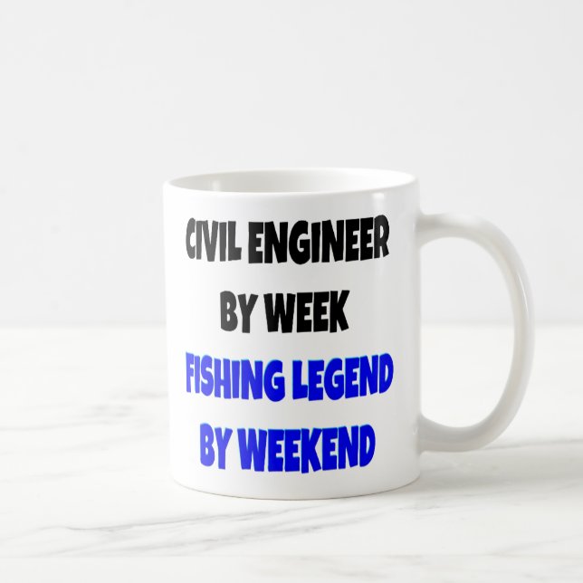 Fiske i Ingenjör Kärlek Kaffemugg (Höger)