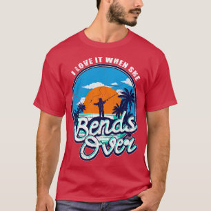 Fiske i Kärlek när hon böjer över fiskare T Shirt