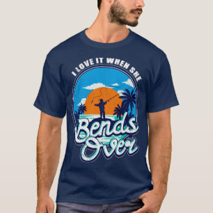 Fiske i Kärlek när hon böjer över fiskare T Shirt