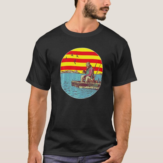 Fiske i Katalonien  Katalonien fiske T Shirt (Framsida)