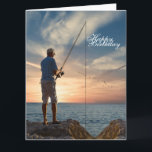 Fiske i lycklig i dag kort<br><div class="desc">Lycklig Fiskeriidag - design för honom</div>