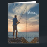 Fiske i lycklig i dag kort<br><div class="desc">Lycklig Fiskeriidag - design för honom</div>