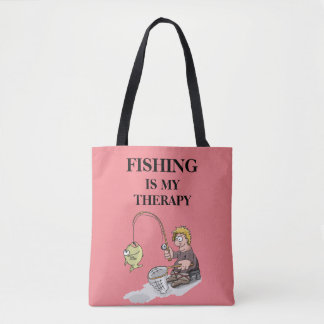 Fiske i min terapidesign tygkasse