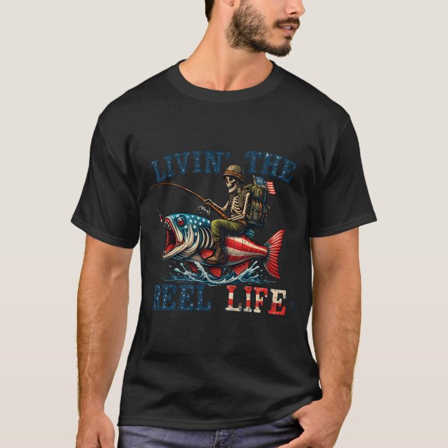 Fiske i Narragansett, Rhode Island T Shirt (Framsida)