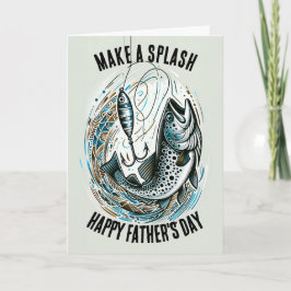 Fiske i Pappa sjöar A Stänk Kort