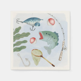 Fiske i Party Napkins Pappersservett