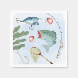 Fiske i Party Napkins Pappersservett