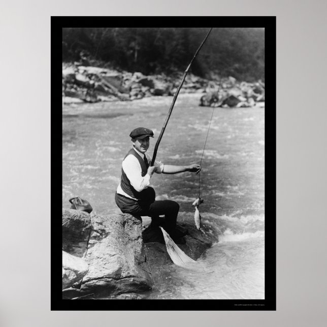 Fiske i Potomakfloden 1919 Poster (Framsidan)