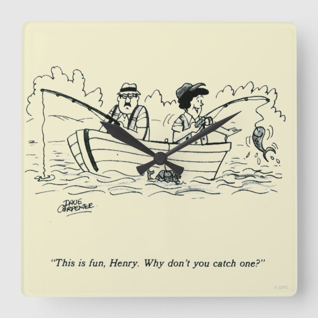 Fiske i Resa Fyrkantig Klocka (Framsida)