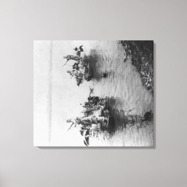 Fiske i storkanalen i Soo-chow-Chinan Canvastryck (Framsida)