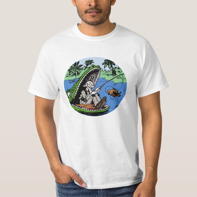 Fiske i tält tee shirt (Framsida)