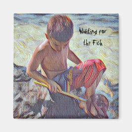 Fiske i Tide Bassäng Magnet