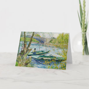 Fiske i Vår av Vincent van Gogh Kort