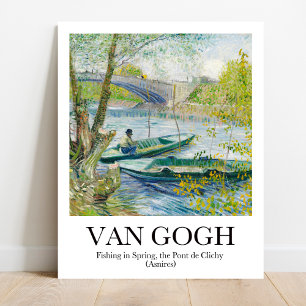 Fiske i Vår av Vincent van Gogh Poster