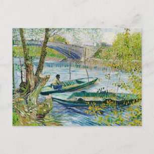 Fiske i Vår av Vincent van Gogh Vykort