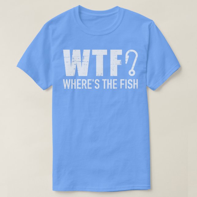 Fiske i WTF där fisken är T Shirt (Design framsida)
