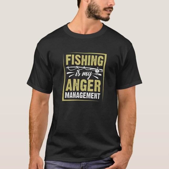 Fiske ilska hantera fiske t shirt (Framsida)