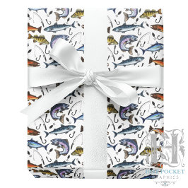 Fiske Inpackningspapper Presentpapper