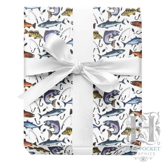 Fiske Inpackningspapper Presentpapper (Skapare uppladdad)